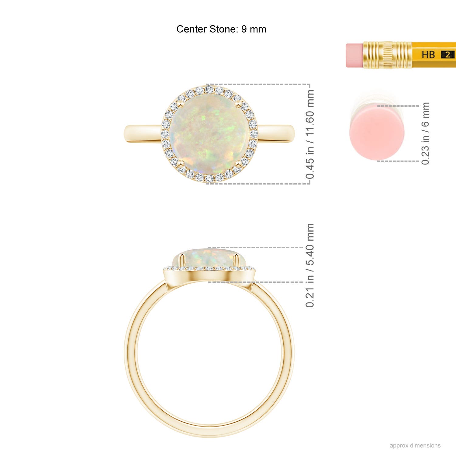 AAA - Opal / 1.64 CT / 14 KT Yellow Gold