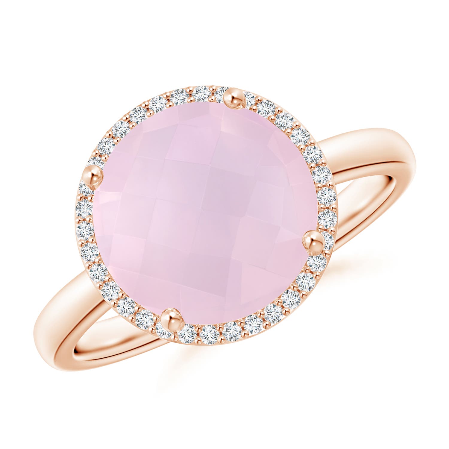 AA - Rose Quartz / 3.2 CT / 14 KT Rose Gold