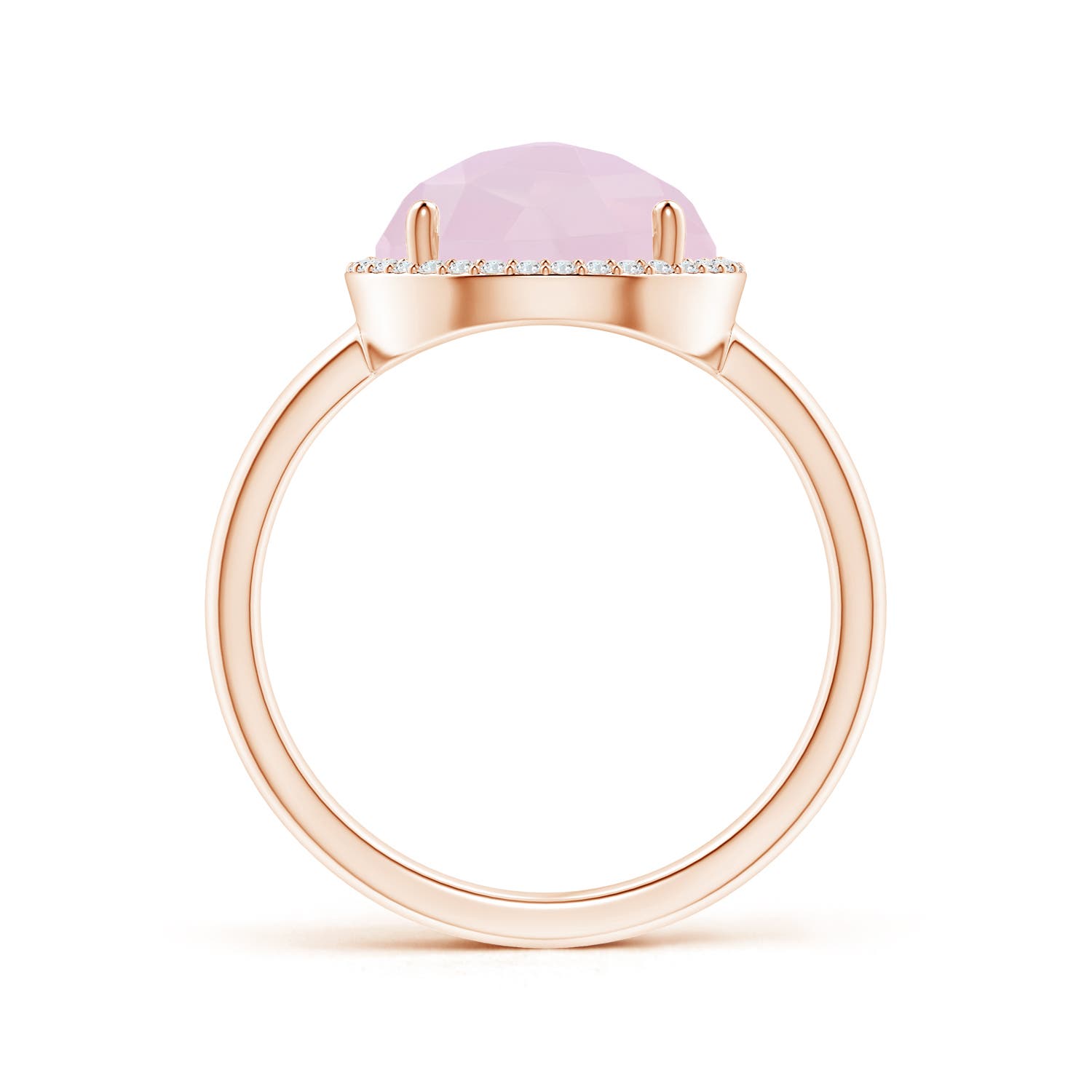 AA - Rose Quartz / 3.2 CT / 14 KT Rose Gold