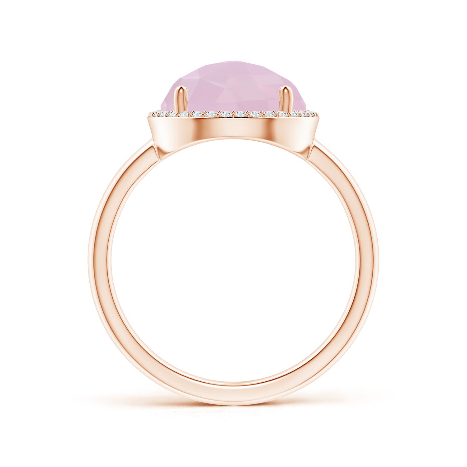 AAA - Rose Quartz / 3.2 CT / 14 KT Rose Gold