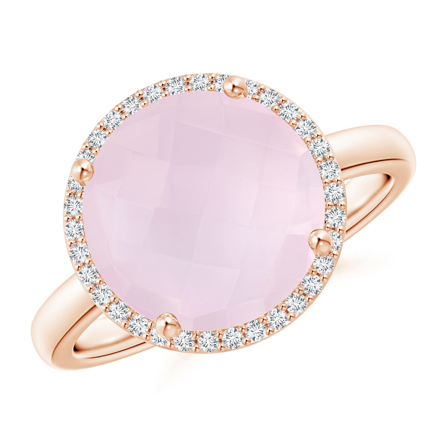 A - Rose Quartz / 4.27 CT / 14 KT Rose Gold