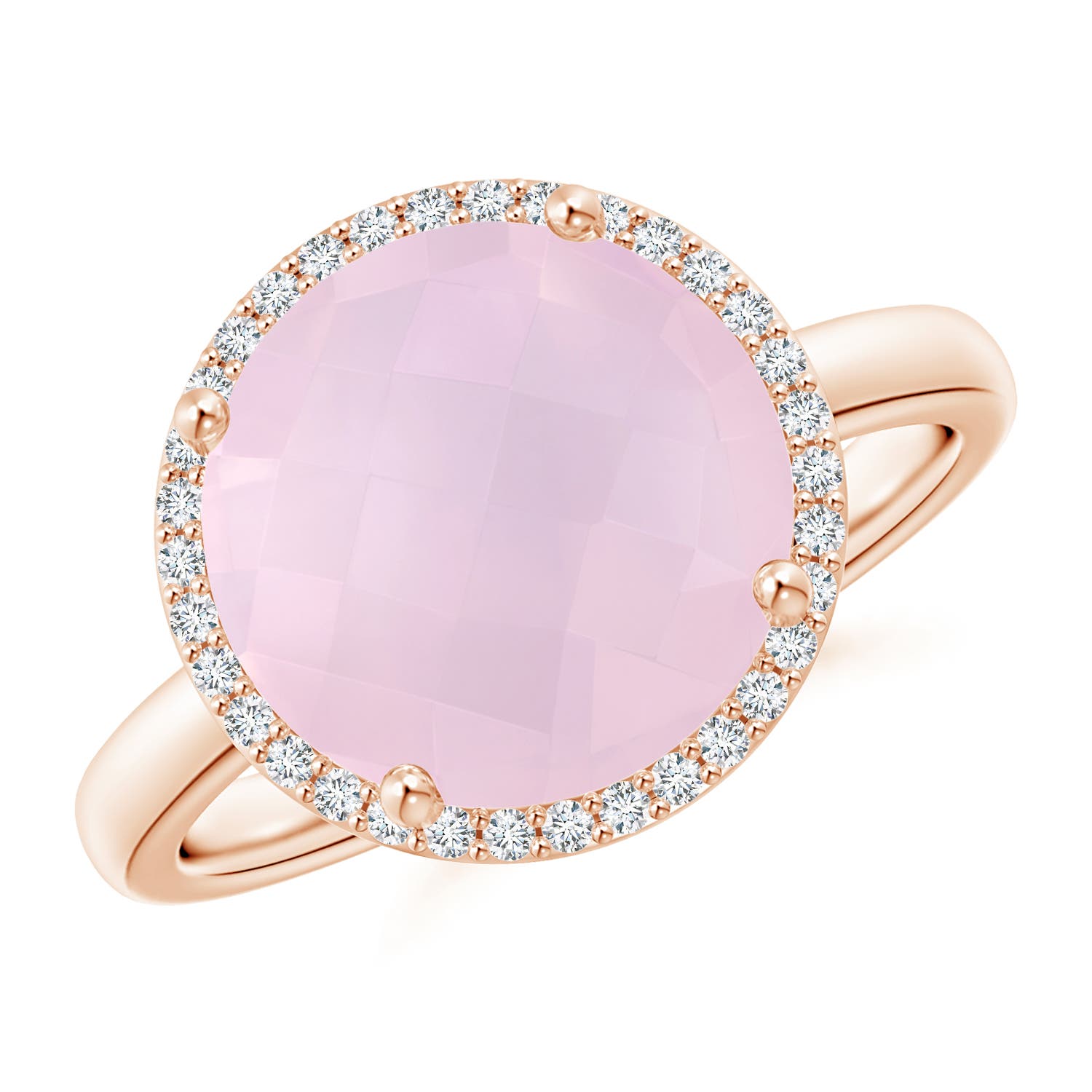 AA - Rose Quartz / 4.27 CT / 14 KT Rose Gold