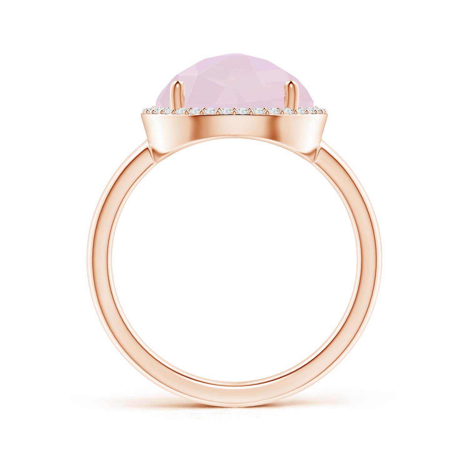 AA - Rose Quartz / 4.27 CT / 14 KT Rose Gold