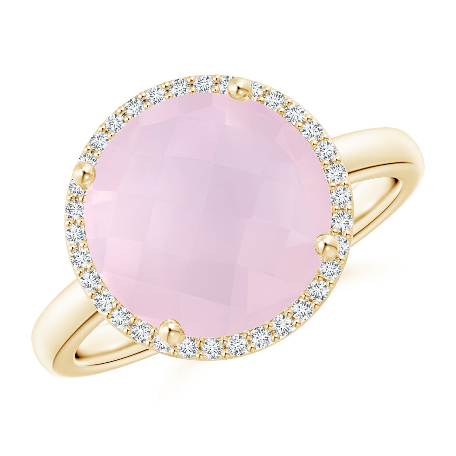 AA - Rose Quartz / 4.27 CT / 14 KT Yellow Gold