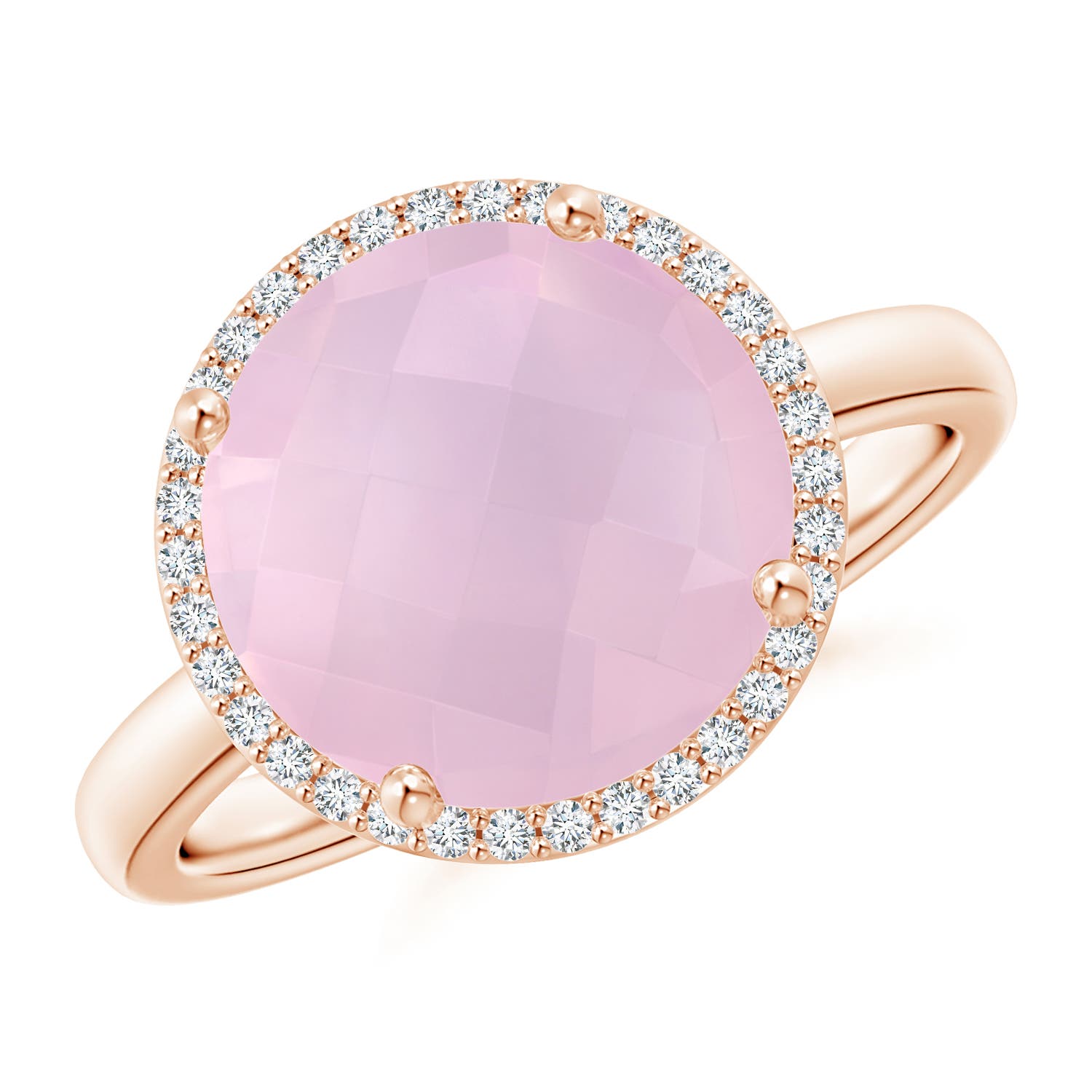 AAA - Rose Quartz / 4.27 CT / 14 KT Rose Gold