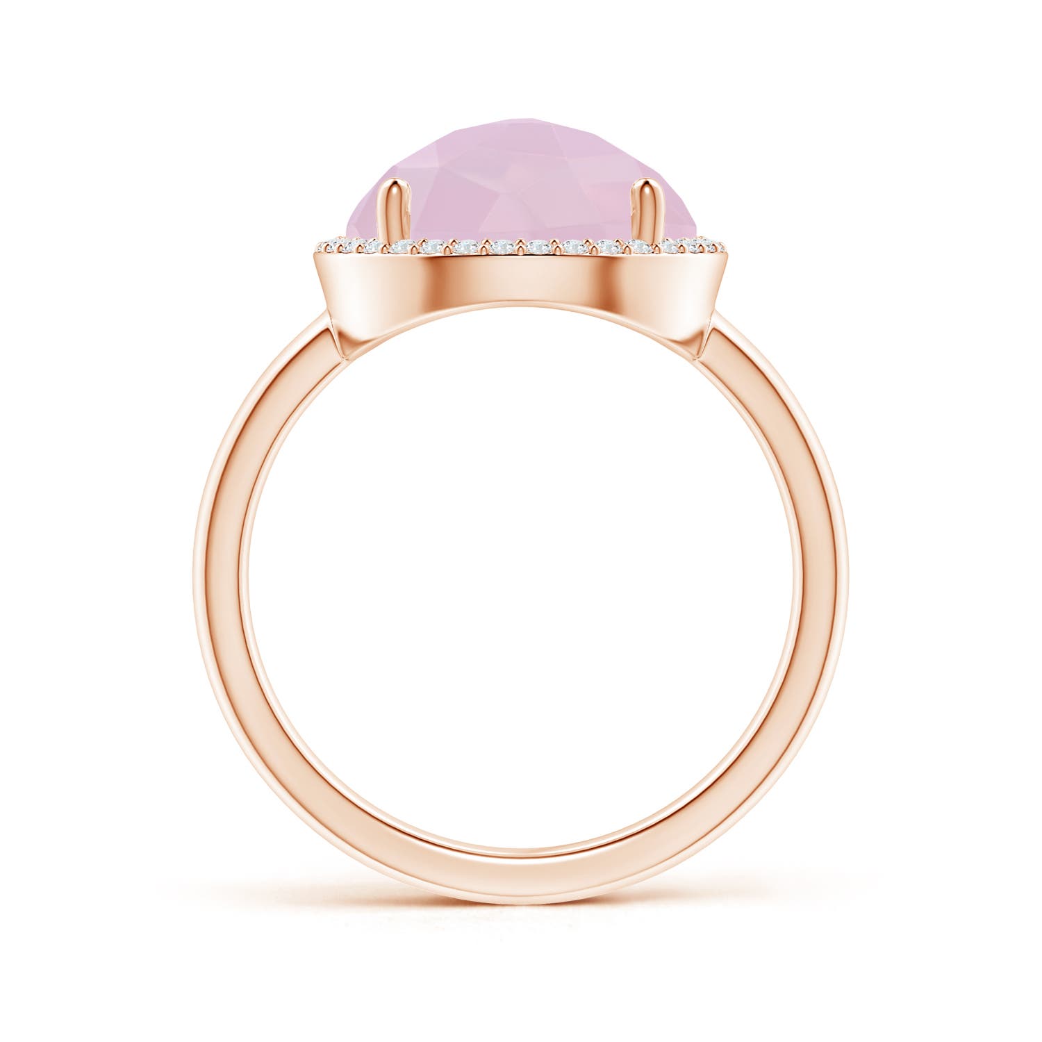 AAA - Rose Quartz / 4.27 CT / 14 KT Rose Gold