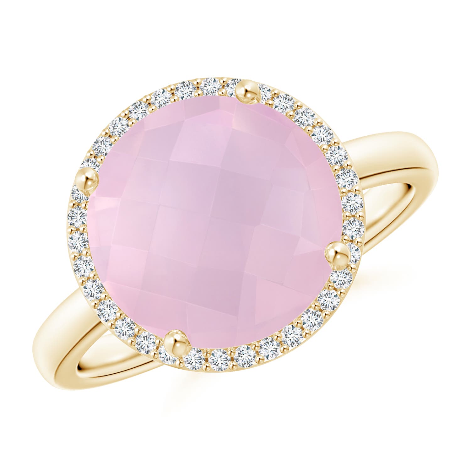 AAA - Rose Quartz / 4.27 CT / 14 KT Yellow Gold