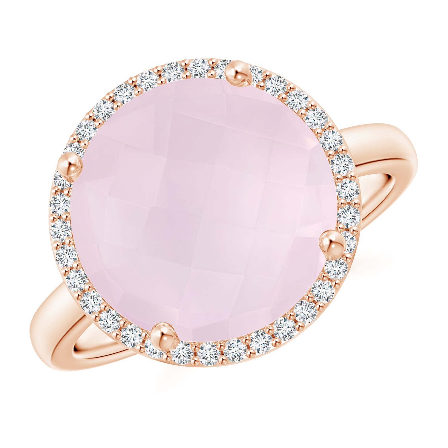 A - Rose Quartz / 5.3 CT / 14 KT Rose Gold