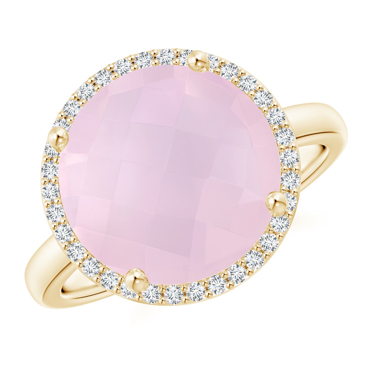 AA - Rose Quartz / 5.3 CT / 14 KT Yellow Gold