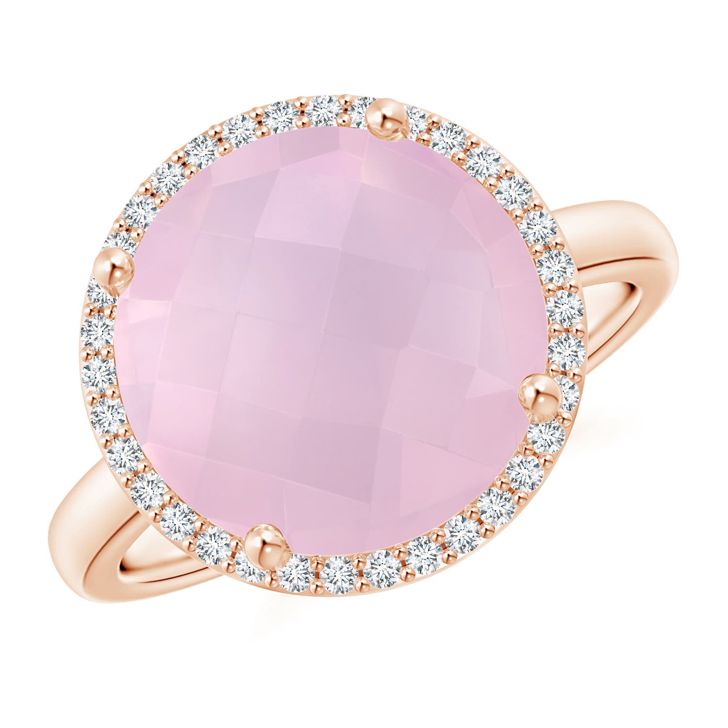 AAA - Rose Quartz / 5.3 CT / 14 KT Rose Gold