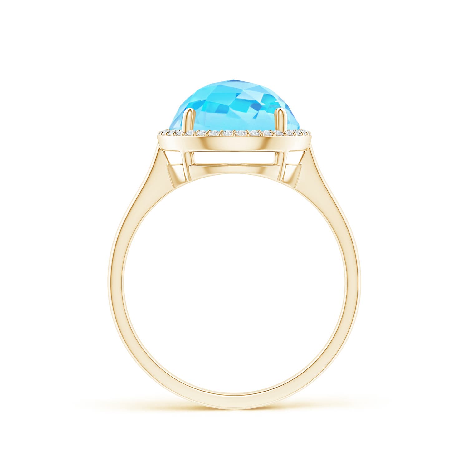 A - Swiss Blue Topaz / 4.9 CT / 14 KT Yellow Gold