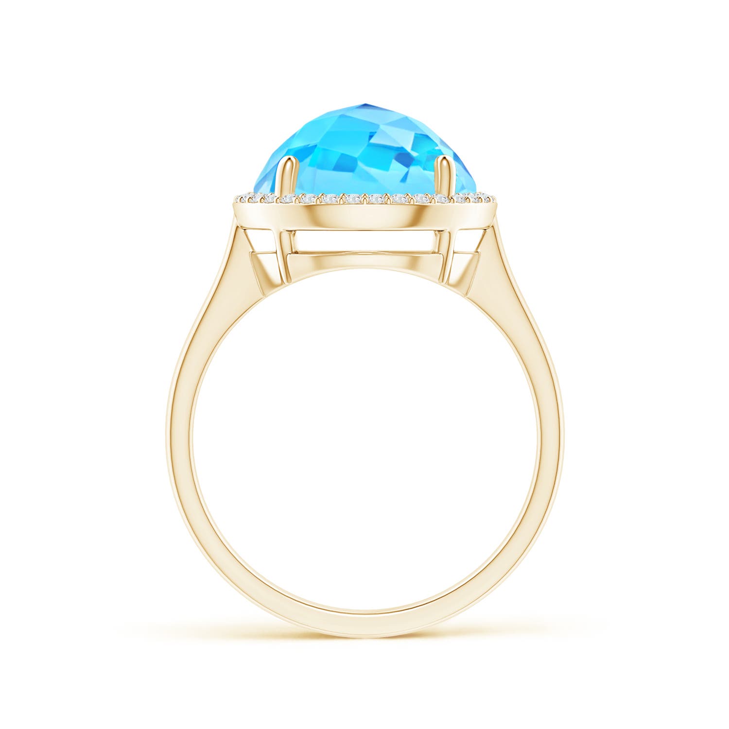 AA - Swiss Blue Topaz / 6.47 CT / 14 KT Yellow Gold