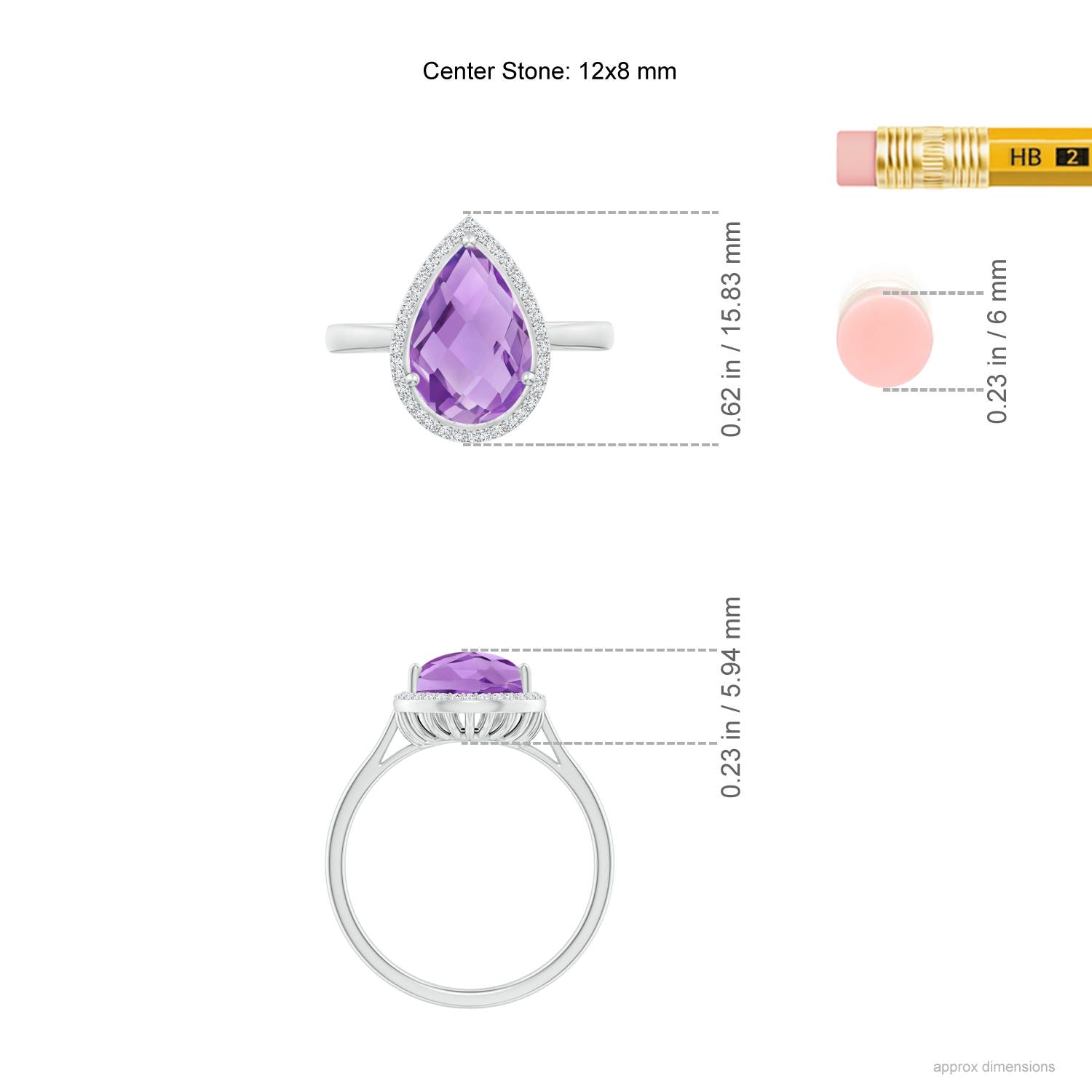 A - Amethyst / 2.79 CT / 14 KT White Gold
