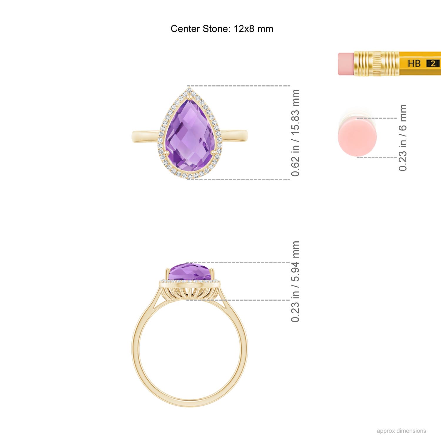 A - Amethyst / 2.79 CT / 14 KT Yellow Gold