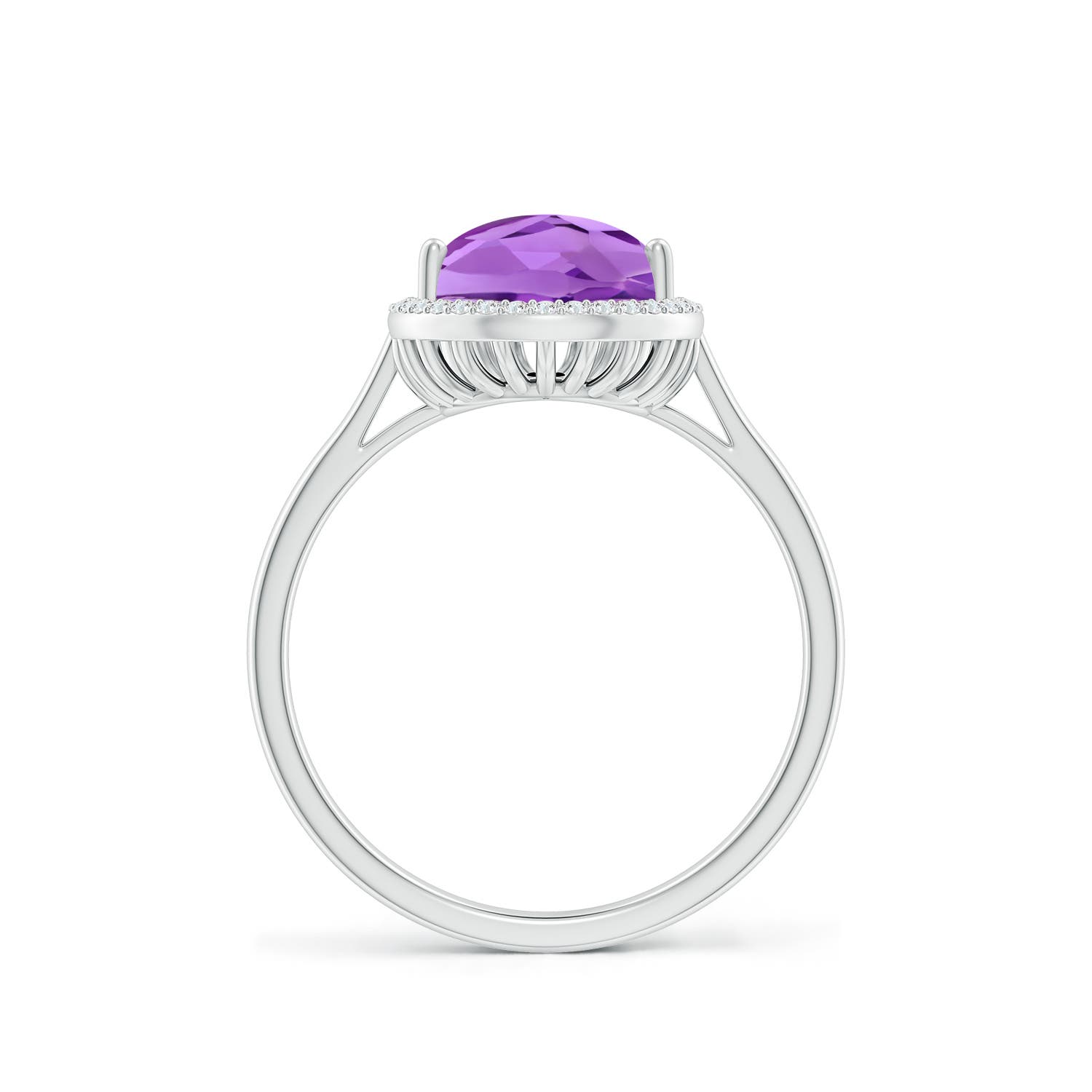AA - Amethyst / 2.79 CT / 14 KT White Gold