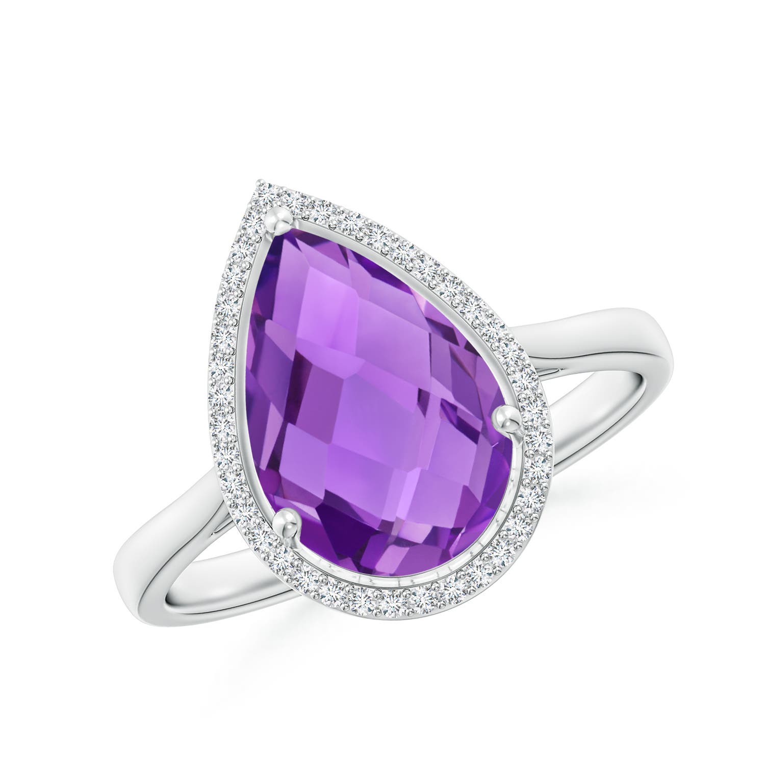 AAA - Amethyst / 2.79 CT / 14 KT White Gold