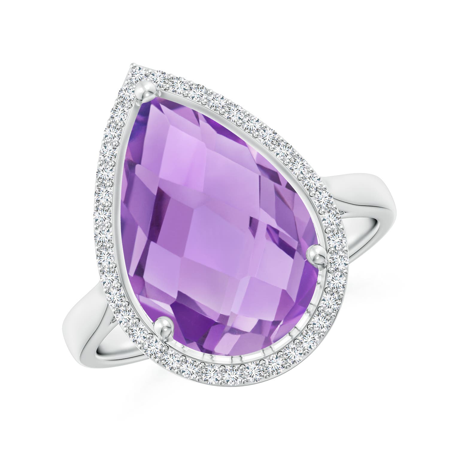 A - Amethyst / 5.1 CT / 14 KT White Gold