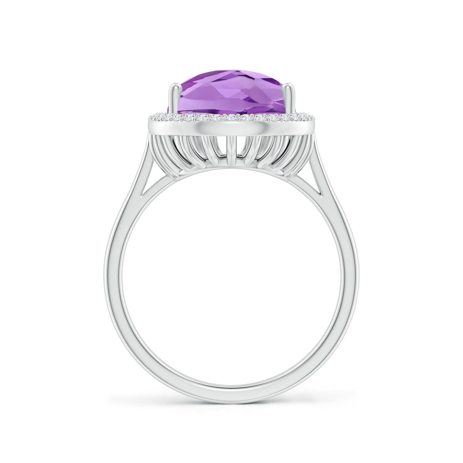 A - Amethyst / 5.1 CT / 14 KT White Gold