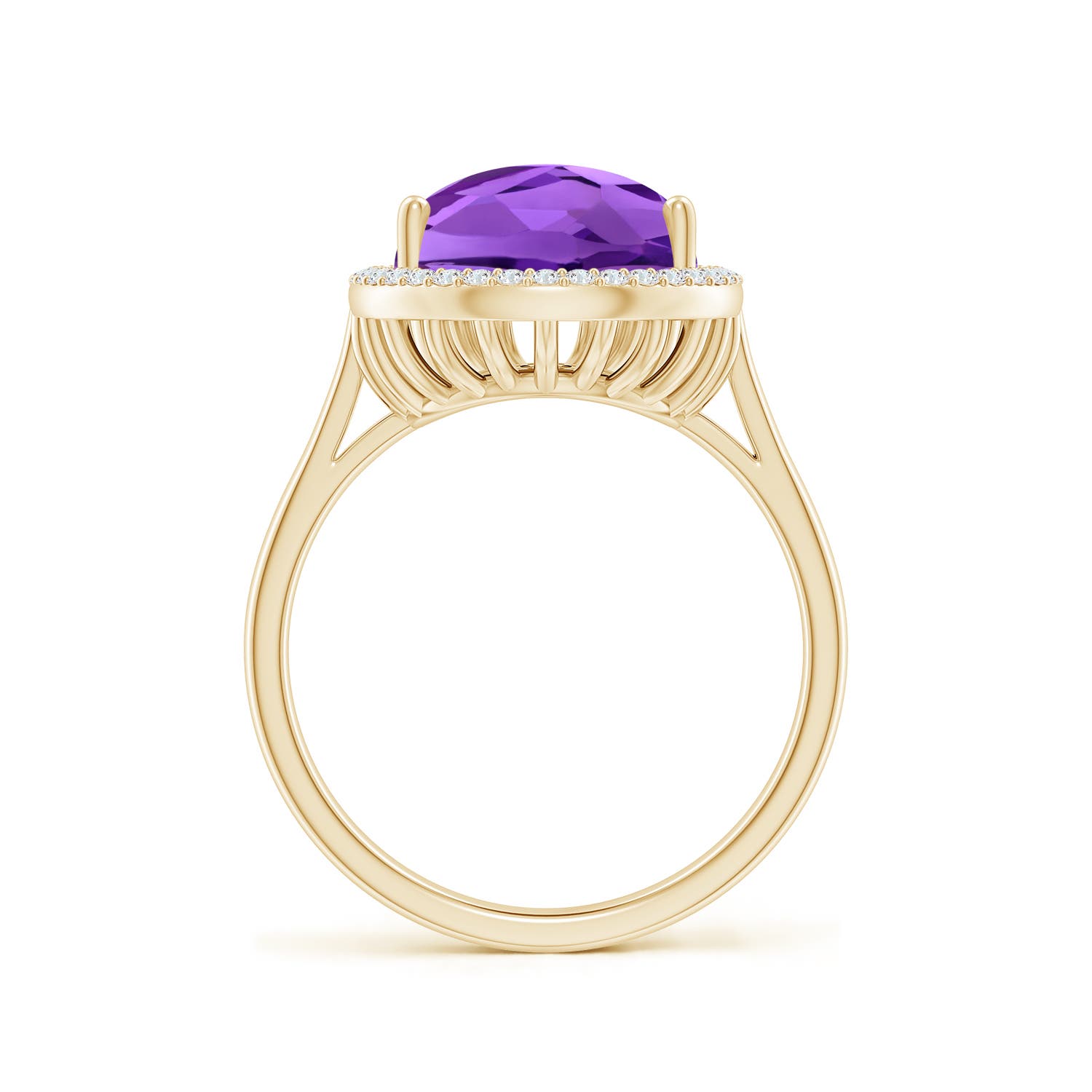 AAAA - Amethyst / 5.1 CT / 14 KT Yellow Gold