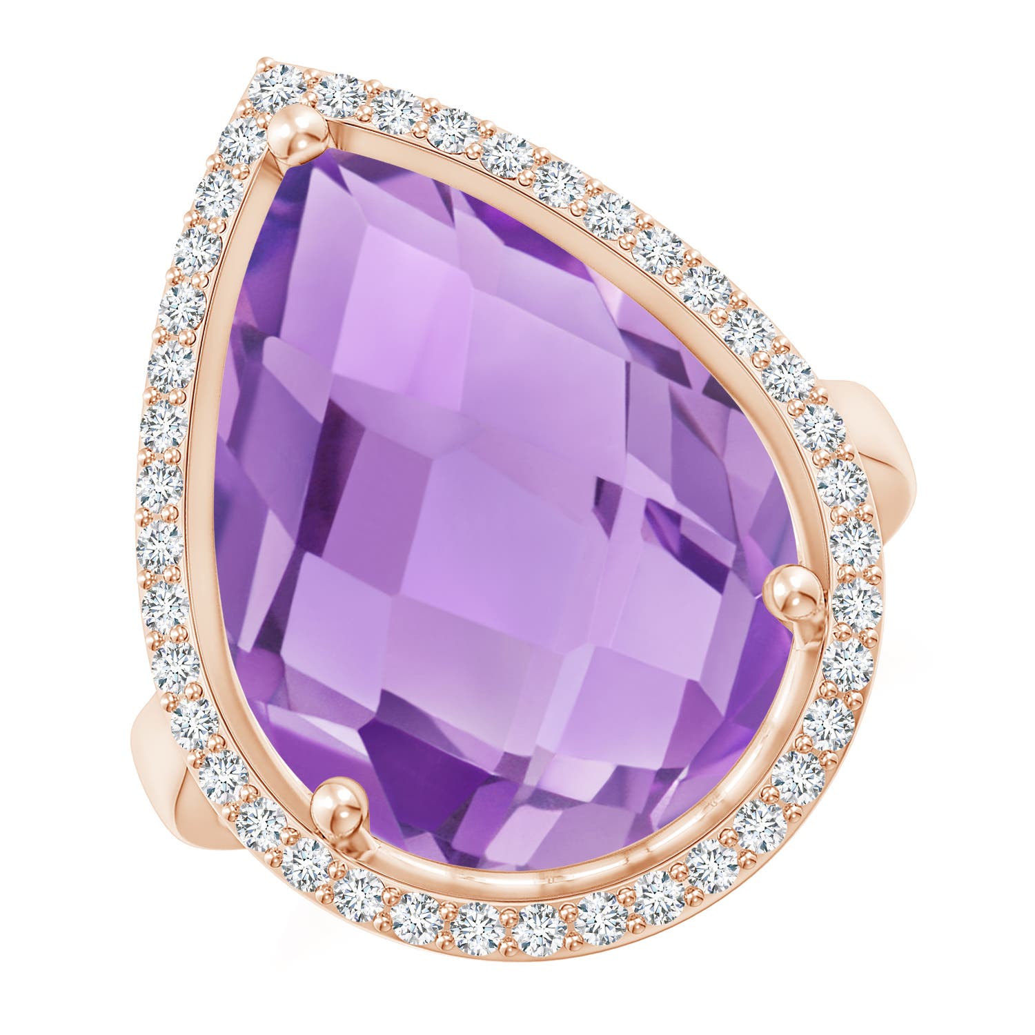 A - Amethyst / 10.57 CT / 14 KT Rose Gold