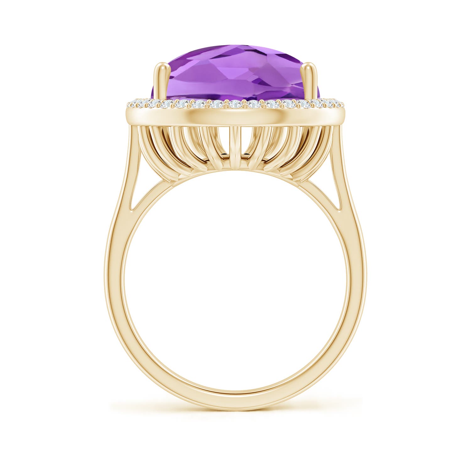 AA - Amethyst / 10.57 CT / 14 KT Yellow Gold