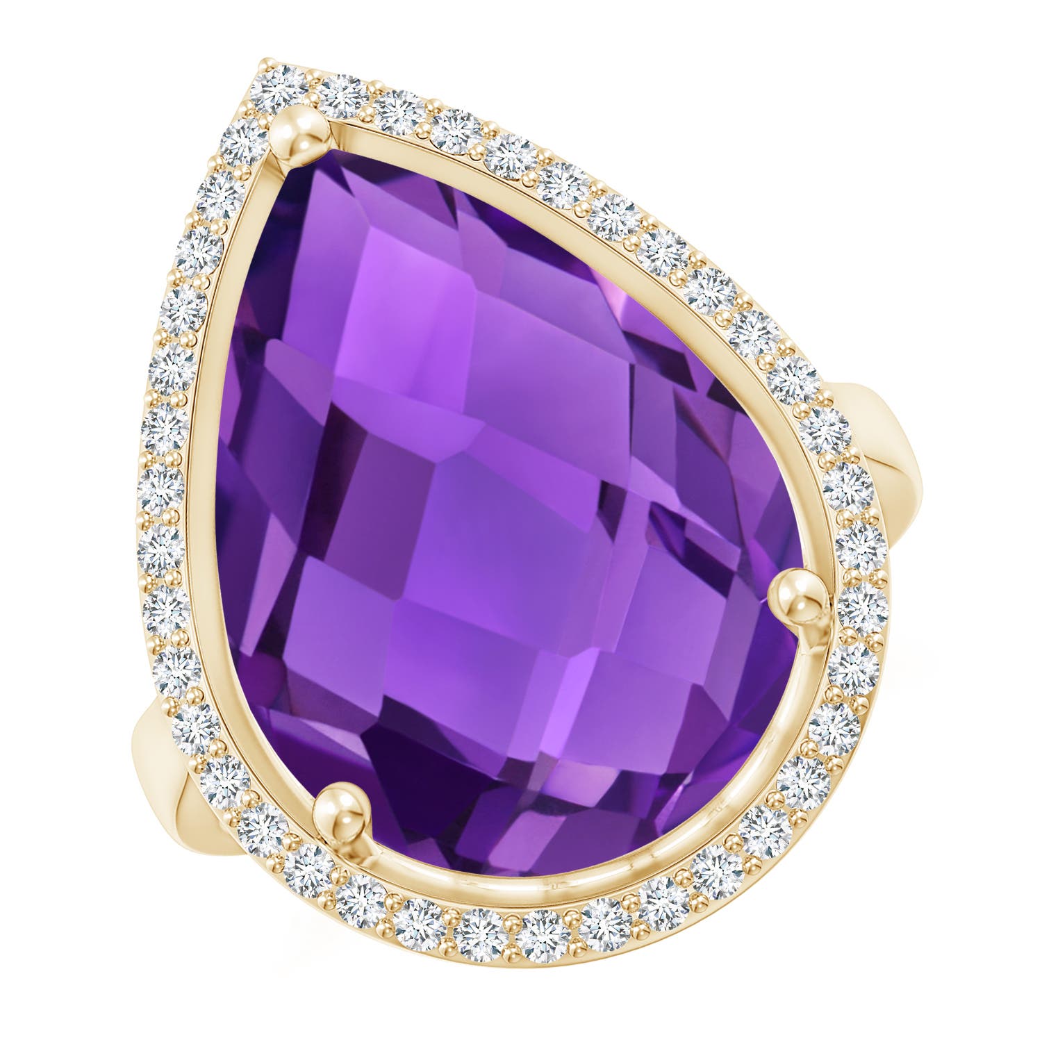 AAAA - Amethyst / 10.57 CT / 14 KT Yellow Gold