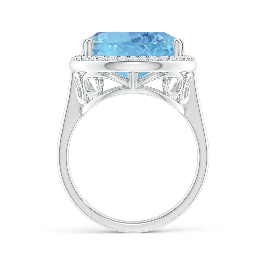 23.22x14.03x9.40mm AAA GIA Certified Pear Aquamarine Cocktail Ring in White Gold Side 199