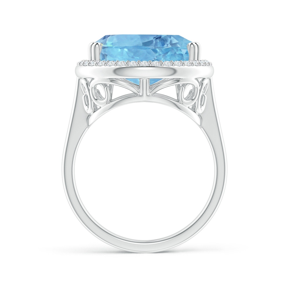 23.22x14.03x9.40mm AAA GIA Certified Pear Aquamarine Cocktail Ring in White Gold side 199