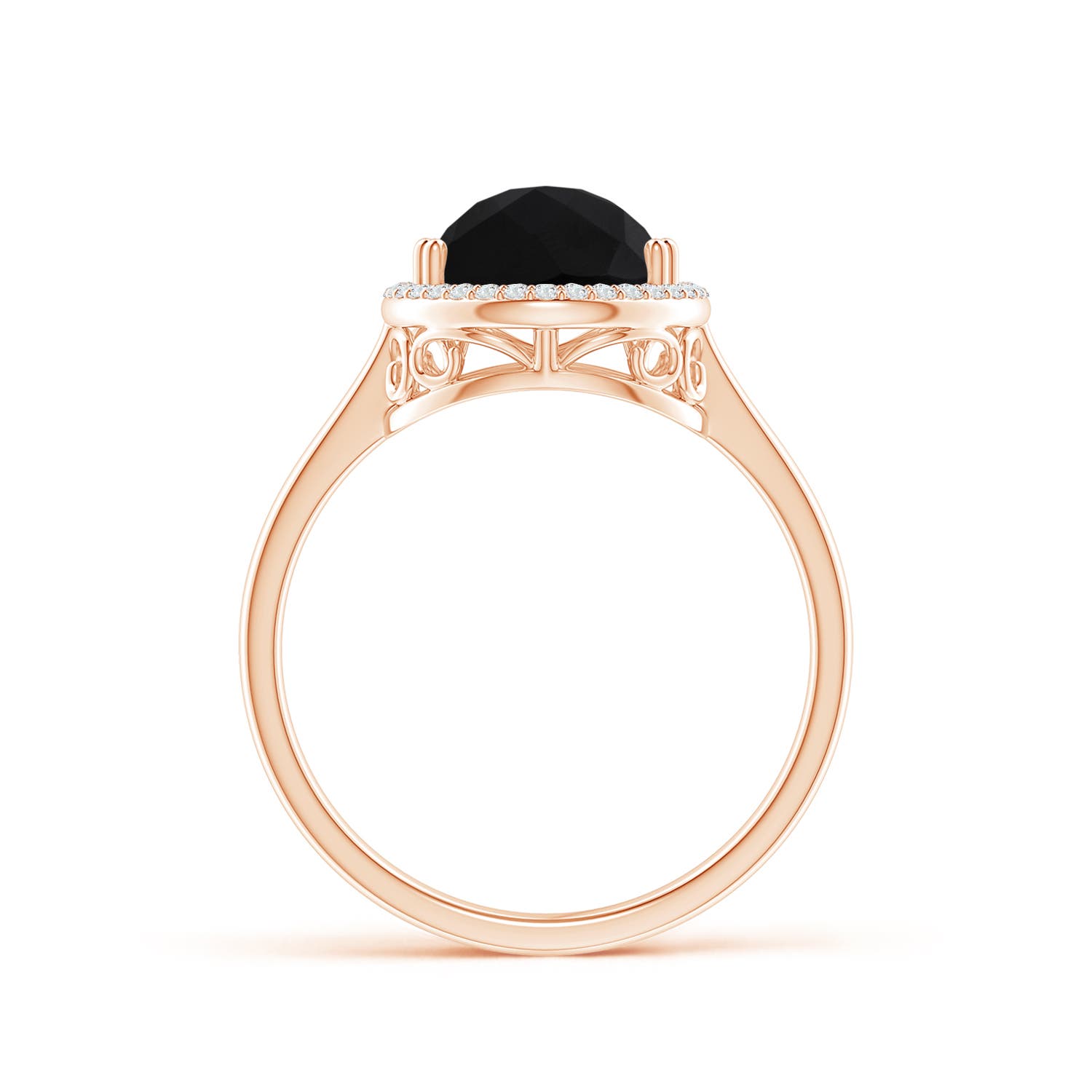 AAA - Black Onyx / 3.11 CT / 14 KT Rose Gold