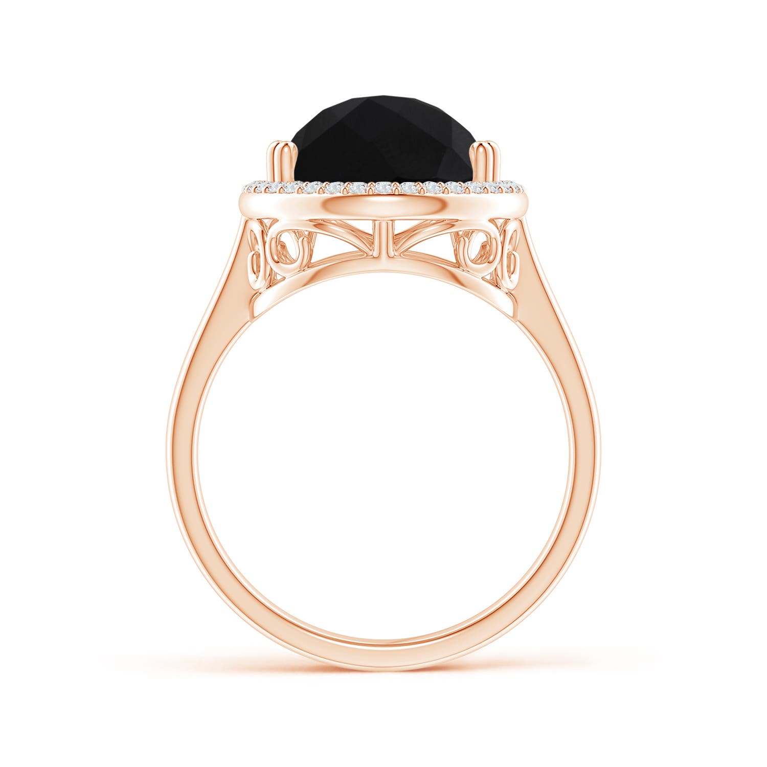 AAA - Black Onyx / 5.95 CT / 14 KT Rose Gold