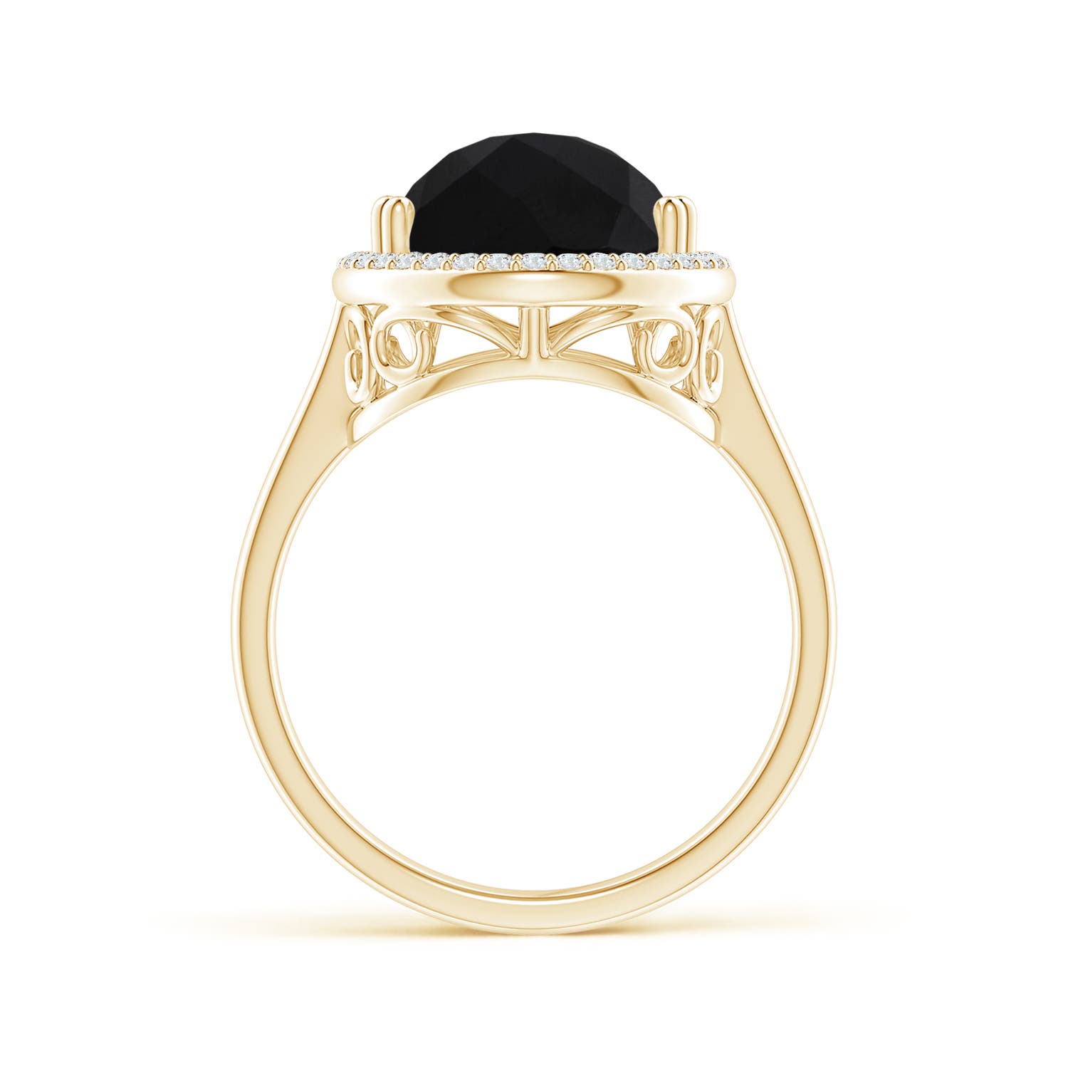 AAA - Black Onyx / 5.95 CT / 14 KT Yellow Gold