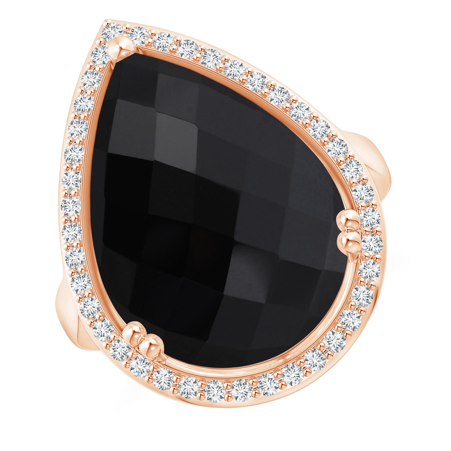 AAA - Black Onyx / 11.07 CT / 14 KT Rose Gold