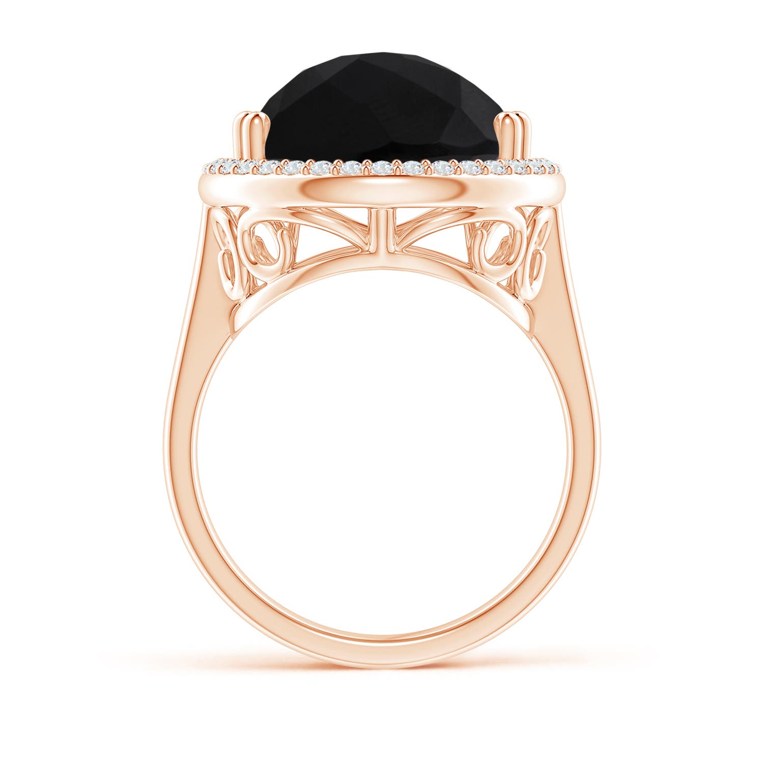 AAA - Black Onyx / 11.07 CT / 14 KT Rose Gold