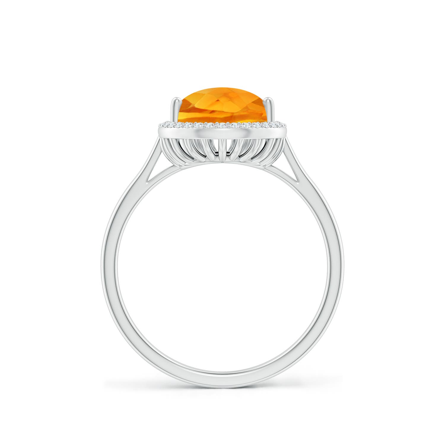 AA - Citrine / 2.34 CT / 14 KT White Gold