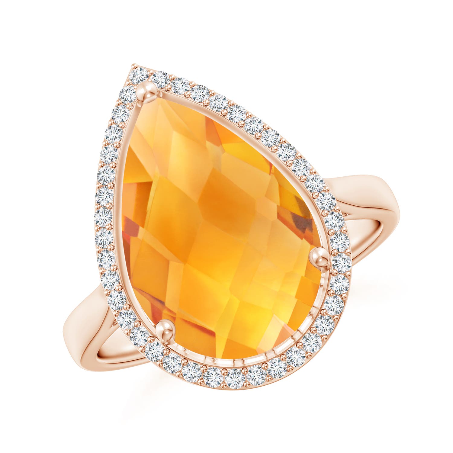 AA - Citrine / 5.1 CT / 14 KT Rose Gold