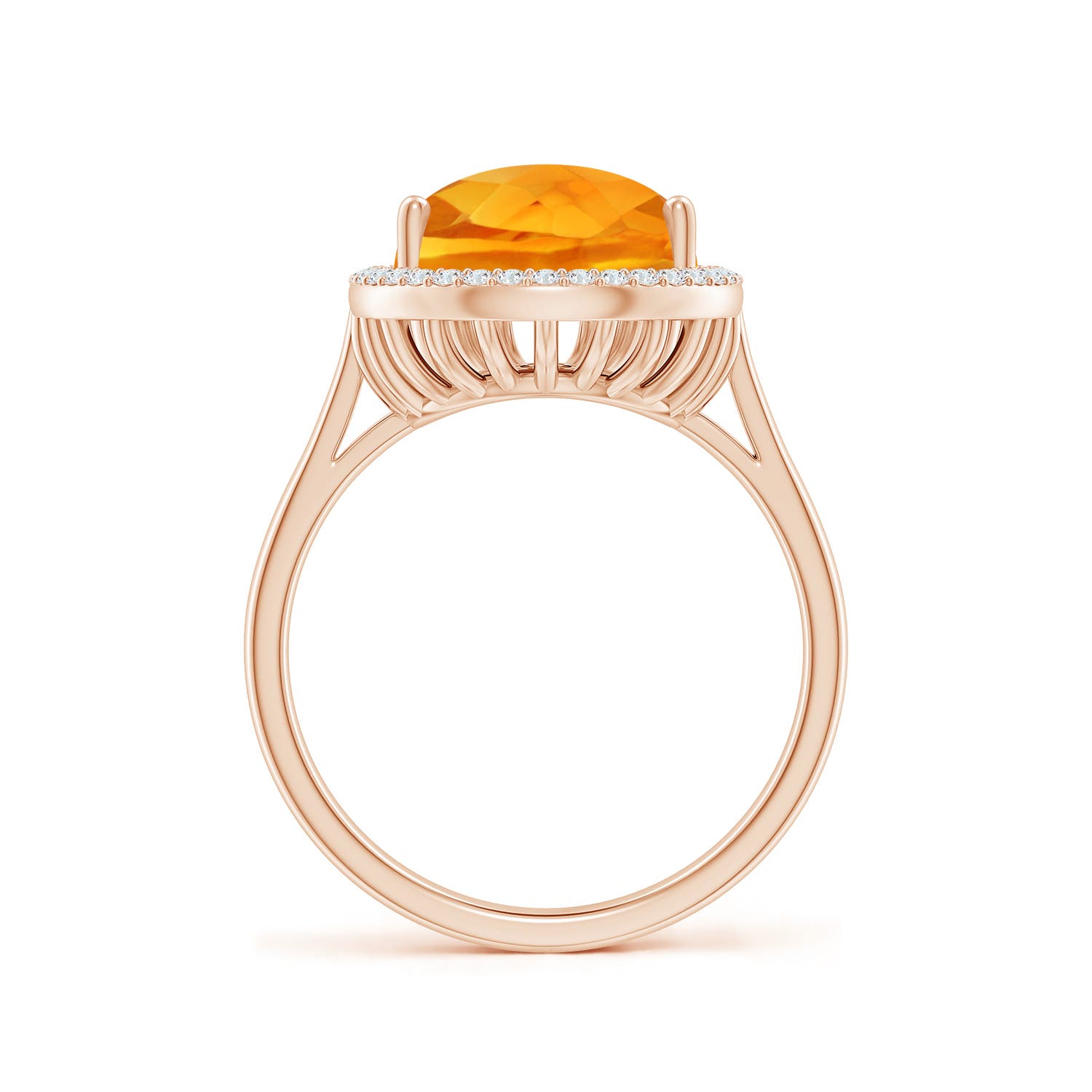 AA - Citrine / 5.1 CT / 14 KT Rose Gold