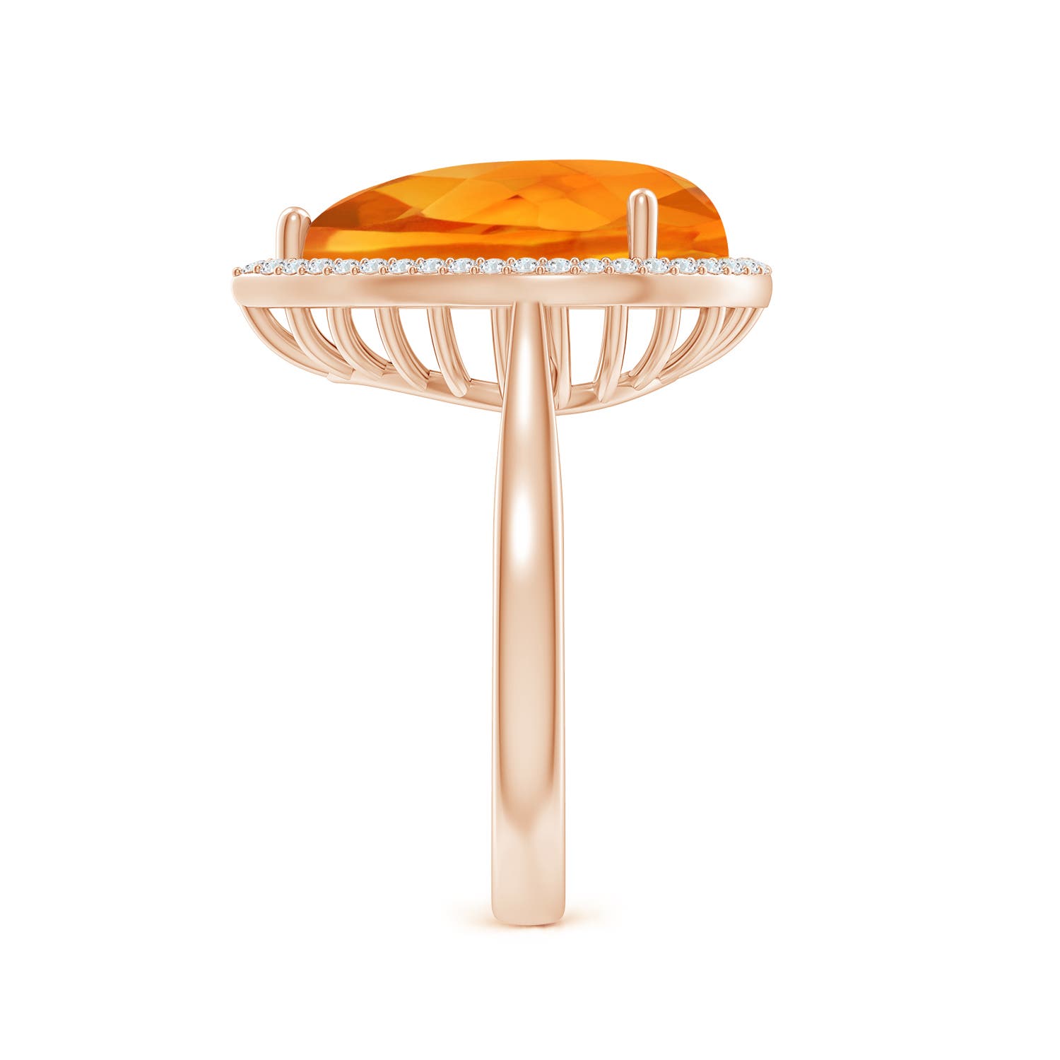 AAA - Citrine / 5.1 CT / 14 KT Rose Gold