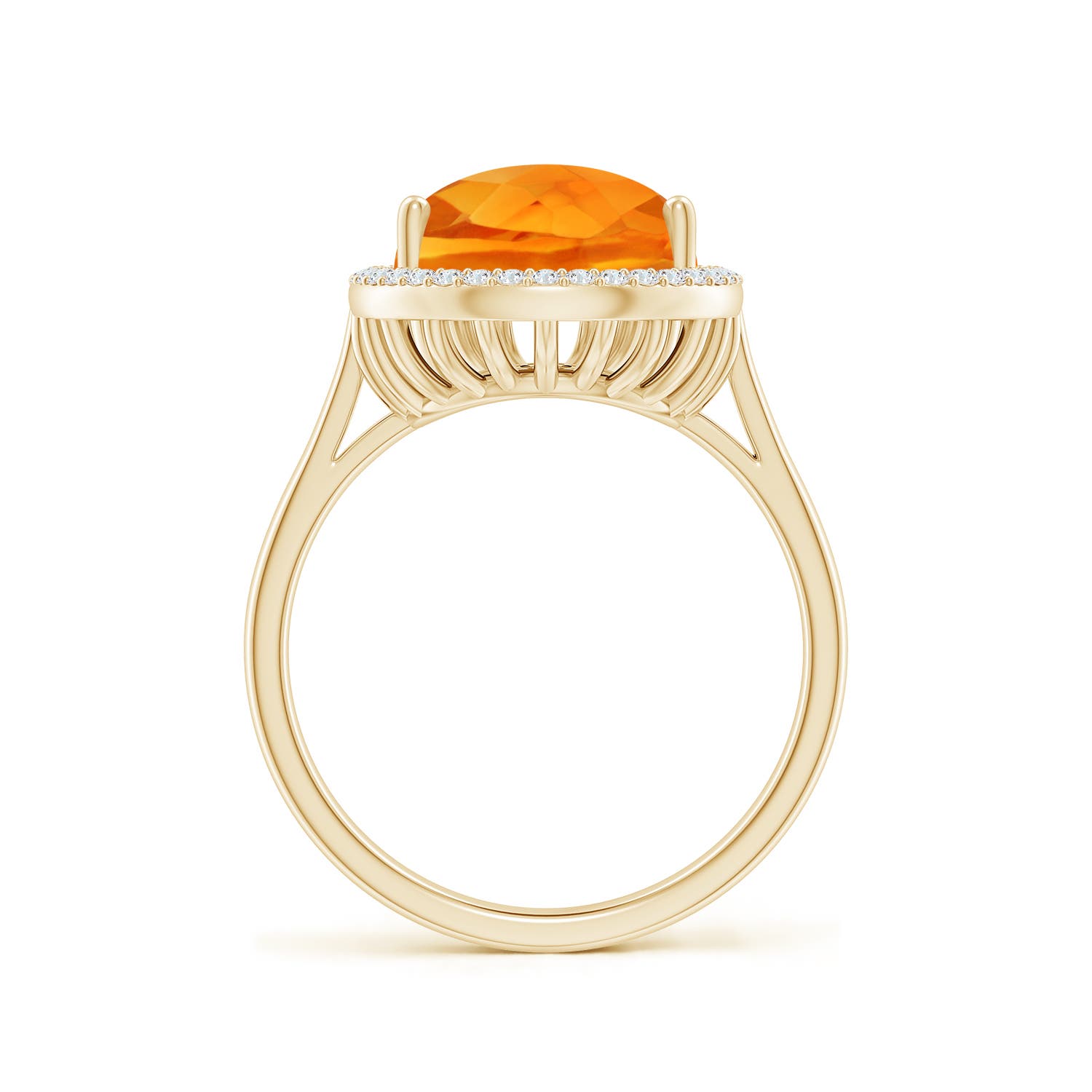 AAA - Citrine / 5.1 CT / 14 KT Yellow Gold