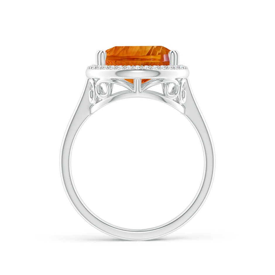 15.05x10.19x7.04mm AAAA GIA Certified Pear Ceylon Citrine Cocktail Ring in 18K White Gold side 199