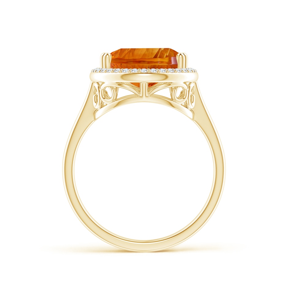 15.05x10.19x7.04mm AAAA GIA Certified Pear Ceylon Citrine Cocktail Ring in 18K Yellow Gold side 199