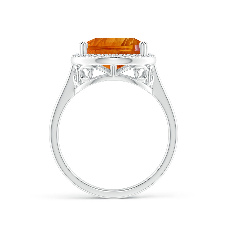 15.05x10.19x7.04mm AAAA GIA Certified Pear Ceylon Citrine Cocktail Ring in White Gold side 199