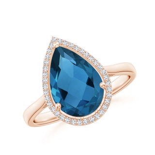 Pear AAA London Blue Topaz