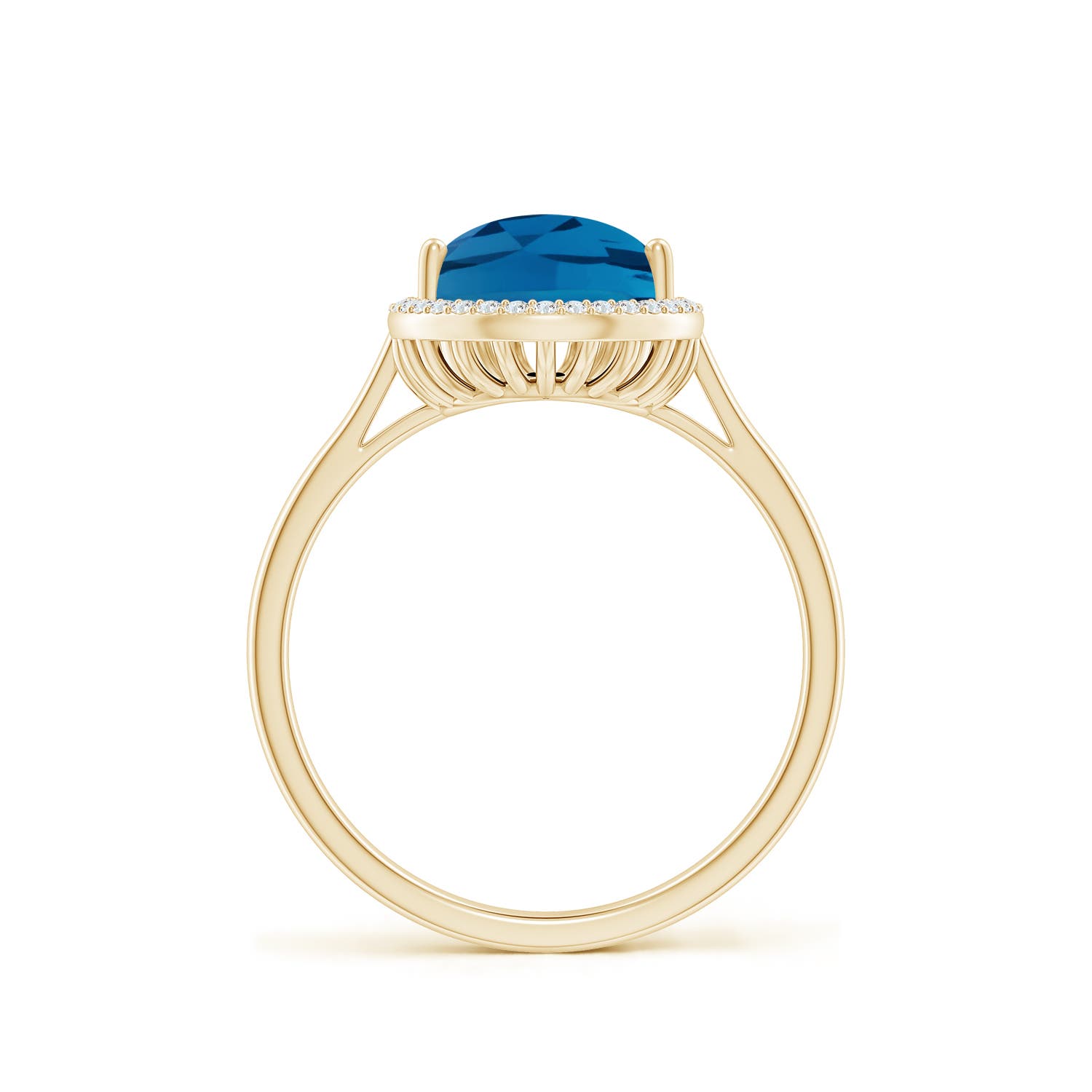 AAA - London Blue Topaz / 3.61 CT / 14 KT Yellow Gold