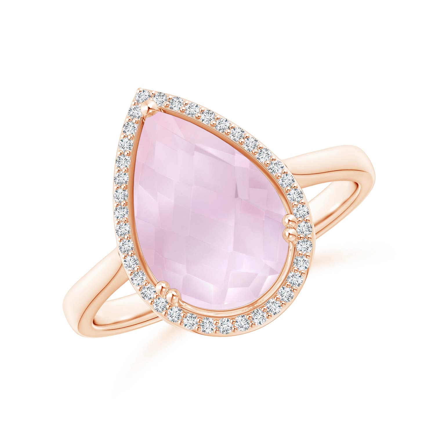 AA - Rose Quartz / 3.01 CT / 14 KT Rose Gold