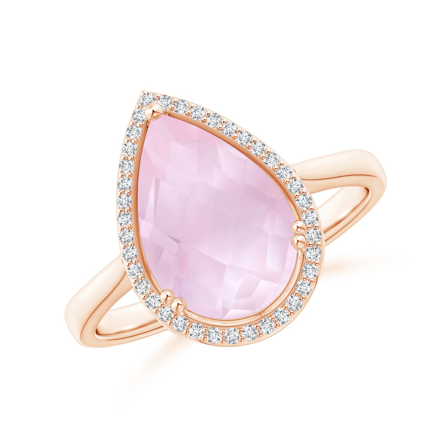 AAA - Rose Quartz / 3.01 CT / 14 KT Rose Gold