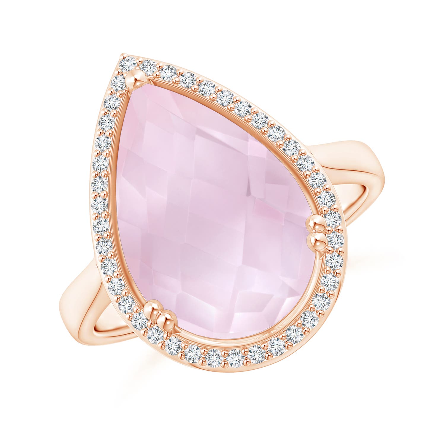 AA - Rose Quartz / 5.7 CT / 14 KT Rose Gold