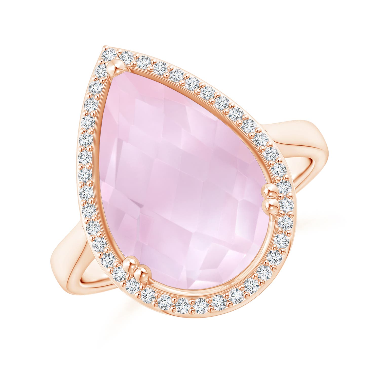 AAA - Rose Quartz / 5.7 CT / 14 KT Rose Gold