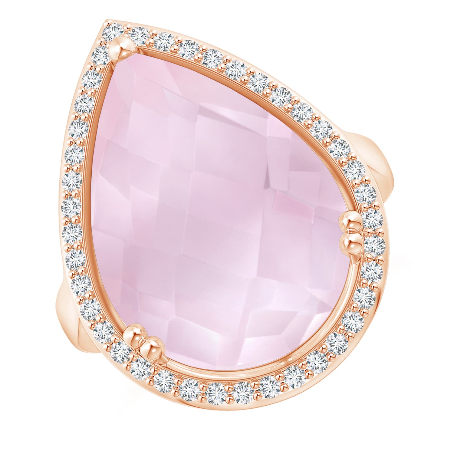 AA - Rose Quartz / 10.32 CT / 14 KT Rose Gold