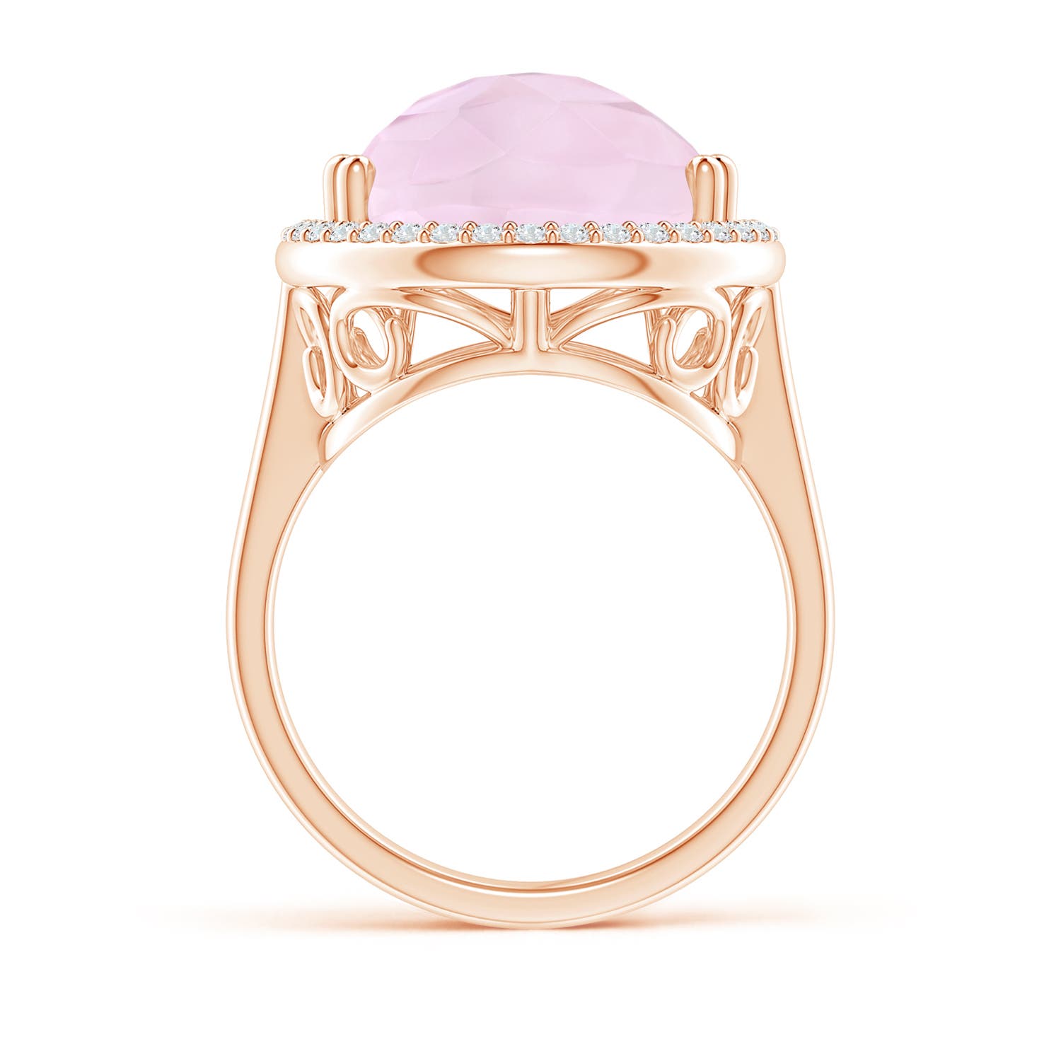 AA - Rose Quartz / 10.32 CT / 14 KT Rose Gold