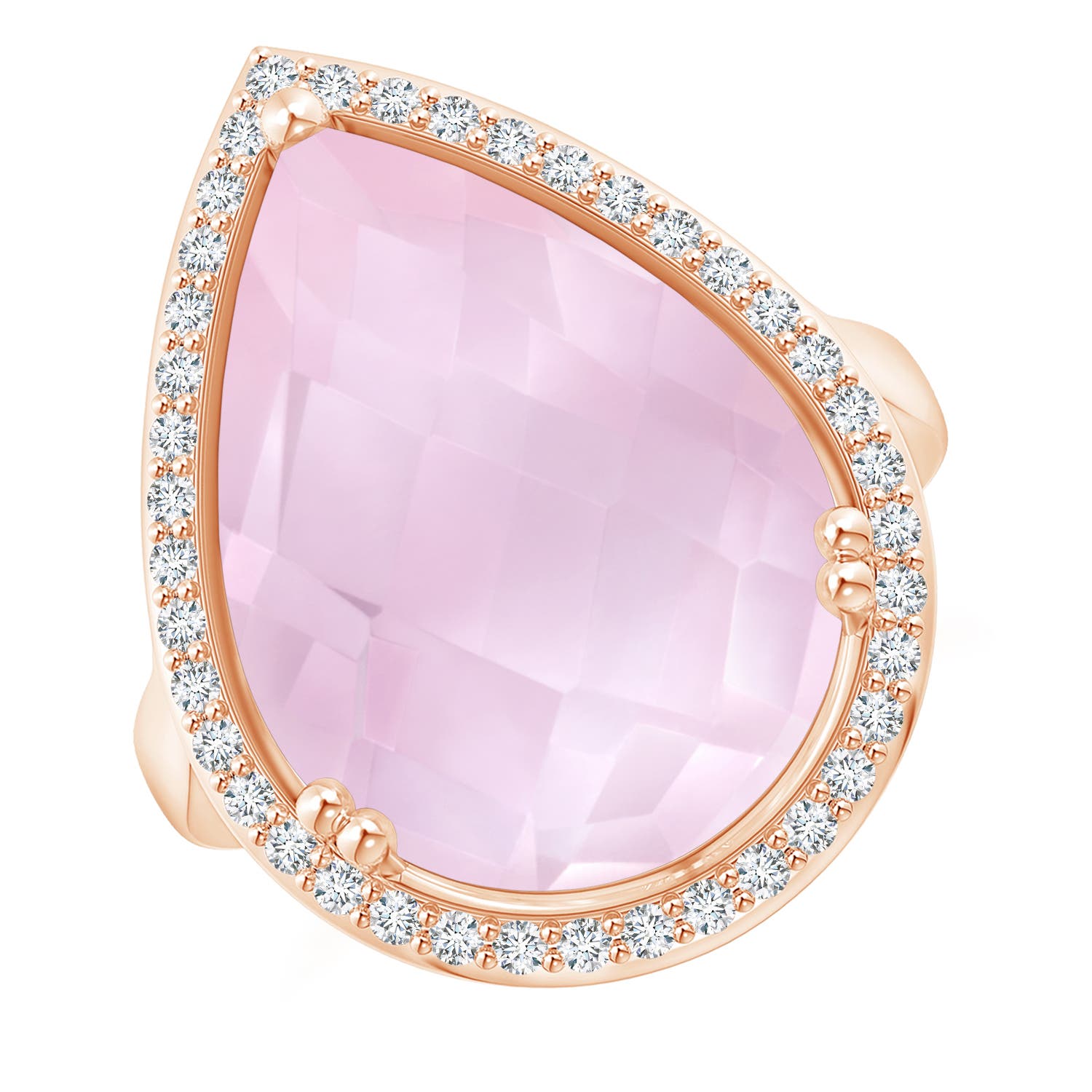 AAA - Rose Quartz / 10.32 CT / 14 KT Rose Gold